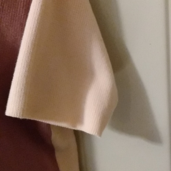 80s two toned color block sweater skirt set - Picture 6 of 11